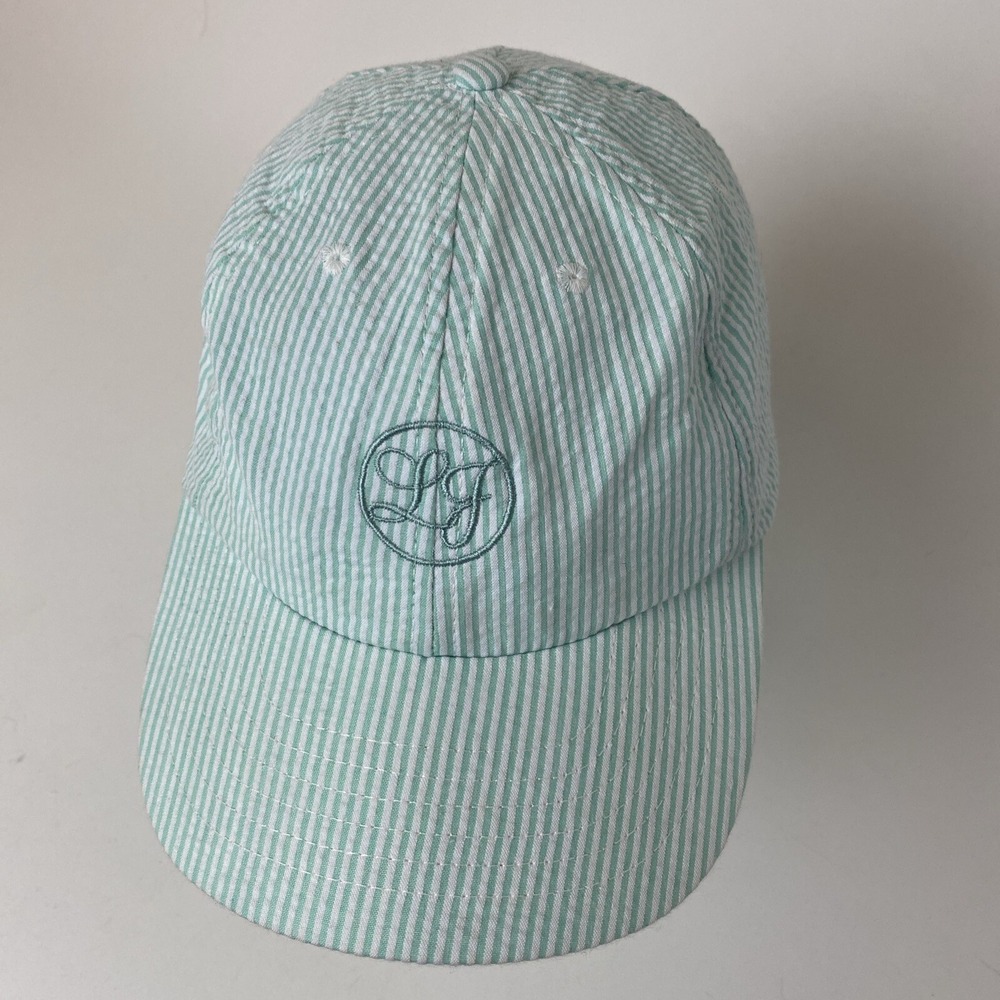 Lauren James Bow Hat Womens One Size Preppy Southern Seersucker Cap tie back LJ - Picture 3 of 11